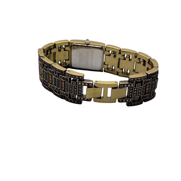 HEIDI DAUS Bracelet Watch Multicolored Swarovski Crystal Art Deco Style 7\